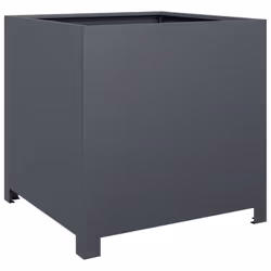 vidaXL Garden Planter Plant Pot Patio Outdoor Planter Box Anthracite Steel - Additional view 5