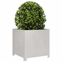 vidaXL Garden Planter Plant Pot Flower Pot Outdoor Planter Box Stainless Steel