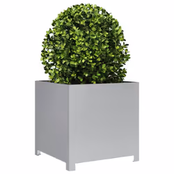 vidaXL Garden Planter Plant Pot Patio Outdoor Planter Box Galvanised Steel