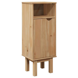 vidaXL Bathroom Wall Cabinet Hanging Wall Storage Cupboard Solid Wood Pine