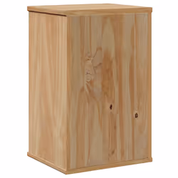 vidaXL Bathroom Wall Cabinet Hanging Wall Storage Cupboard Solid Wood Pine - Additional view 4
