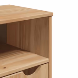 vidaXL Bathroom Wall Cabinet Hanging Wall Storage Cupboard Solid Wood Pine - Additional view 5