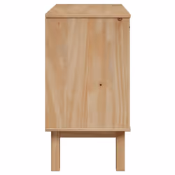 vidaXL Hallway Cabinet Storage Cupboard Hall Unit Side Cabinet Solid Wood Pine - Additional view 4