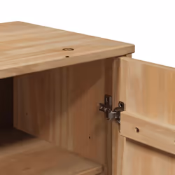 vidaXL Hallway Cabinet Storage Cupboard Hall Unit Side Cabinet Solid Wood Pine - Additional view 6