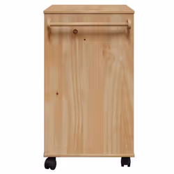 vidaXL Kitchen Trolley Rolling Cart Serving Trolley Bar Cart Solid Wood Pine - Additional view 4