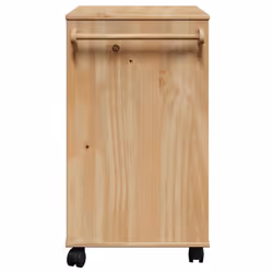 vidaXL Kitchen Trolley Rolling Cart Serving Trolley Bar Cart Solid Wood Pine - Additional view 4