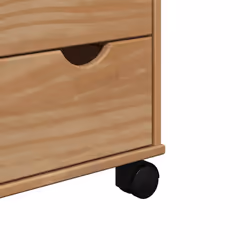 vidaXL Kitchen Trolley Rolling Cart Serving Trolley Bar Cart Solid Wood Pine - Additional view 6