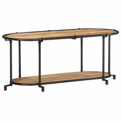 vidaXL TV Cabinet TV Stand TV Unit Entertainment Centre Solid Wood Rough Mango
