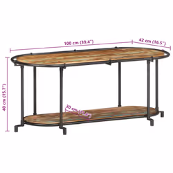vidaXL TV Cabinet TV Stand TV Unit Entertainment Centre Solid Wood Reclaimed