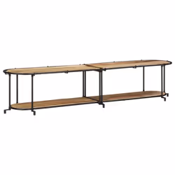 vidaXL TV Cabinet TV Stand TV Unit Entertainment Centre Solid Wood Rough Mango