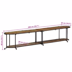 vidaXL TV Cabinet TV Stand TV Unit Entertainment Centre Solid Wood Reclaimed - Additional view 10