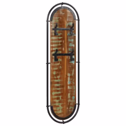 vidaXL Wall-mounted Coat Racks with 4 Hooks Wall Coat Hook Wall Hanger 2 pcs - reclaimed wood