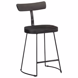 vidaXL Gavin Bar Stools Dining Room Chair Seat Stool Solid Mango Wood 2 pcs - black, 49 x 43 x 79 cm - Additional view 8