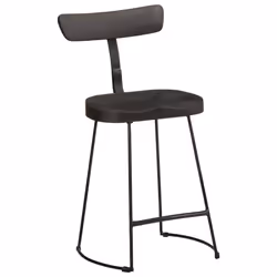 vidaXL Gavin Bar Stools Dining Room Chair Seat Stool Solid Mango Wood 2 pcs - black, 49 x 43 x 79 cm - Additional view 9