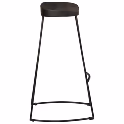 vidaXL Gavin Bar Stools Dining Room Chair Seat Stool Solid Mango Wood 2 pcs - black, 45 x 40 x 78 cm