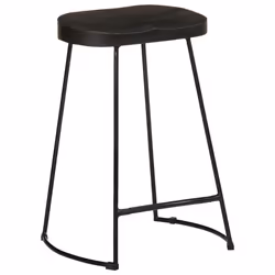 vidaXL Gavin Bar Stools Dining Room Chair Seat Stool Solid Mango Wood 2 pcs - black, 45 x 40 x 62 cm - Additional view 7
