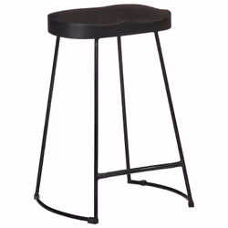 vidaXL Gavin Bar Stools Dining Room Chair Seat Stool Solid Mango Wood 2 pcs - black, 45 x 40 x 62 cm - Additional view 9