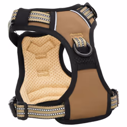 vidaXL Dog Harness with Reflective Stripes Adjustable Pet Dog Vest Pink XL - brown, l - Additional view 4