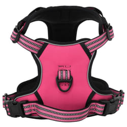 vidaXL Dog Harness with Reflective Stripes Adjustable Pet Dog Vest Pink XL - pink, l