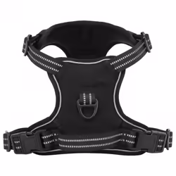 vidaXL Dog Harness with Reflective Stripes Adjustable Pet Dog Vest Pink XL - black, xl