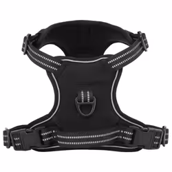 vidaXL Dog Harness with Lead and Collar Adjustable Dog Vest Harness Pink XL - black, s