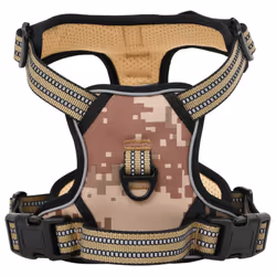 vidaXL Dog Harness with Lead and Collar Adjustable Dog Vest Harness Pink XL - camouflage brown, s