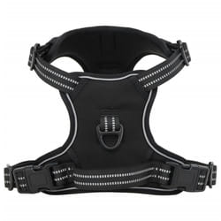 vidaXL Dog Harness with Lead and Collar Adjustable Dog Vest Harness Pink XL - black, l