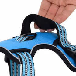 vidaXL Dog Harness with Lead and Collar Adjustable Dog Vest Harness Pink XL - blue, l - Additional view 10