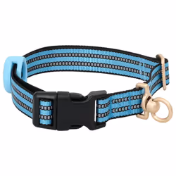 vidaXL Dog Harness with Lead and Collar Adjustable Dog Vest Harness Pink XL - blue, l - Additional view 5