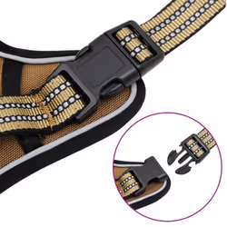 vidaXL Dog Harness with Lead and Collar Adjustable Dog Vest Harness Pink XL - brown, l - Additional view 9