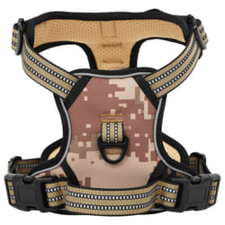 vidaXL Dog Harness with Lead and Collar Adjustable Dog Vest Harness Pink XL - camouflage brown, l