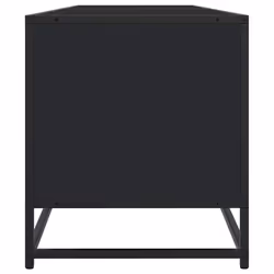 vidaXL TV Cabinet TV Stand Entertainment Centre TV Unit Black Engineered Wood - Additional view 4
