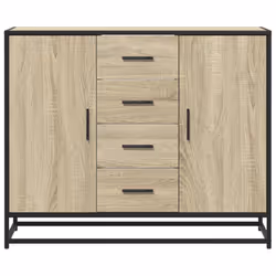 vidaXL Sideboard Storage Cupboard Cabinet Highboard Sonoma Oak Engineered Wood