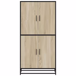 vidaXL Highboard Sideboard Side Cabinet Cupboard Sonoma Oak Engineered Wood