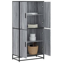 vidaXL Highboard Sideboard Side Cabinet Cupboard Grey Sonoma Engineered Wood