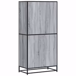 vidaXL Highboard Sideboard Side Cabinet Cupboard Grey Sonoma Engineered Wood - Additional view 5