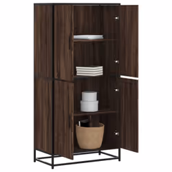 vidaXL Highboard Sideboard Side Cabinet Cupboard Brown Oak Engineered Wood