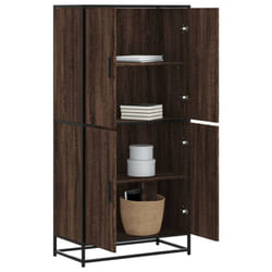 vidaXL Highboard Sideboard Side Cabinet Cupboard Brown Oak Engineered Wood
