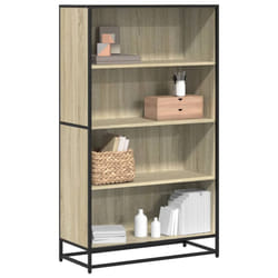 vidaXL Bookcase Bookshelf Book Rack Storage Cabinet Sonoma Oak Engineered Wood