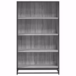 vidaXL Bookcase Bookshelf Rack Storage Cabinet Grey Sonoma Engineered Wood