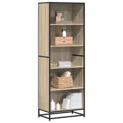 VidaXL 3300851, Oak, 5 shelves, Metal, Wood, 25 kg, 80 kg