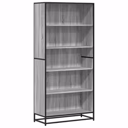 VidaXL 3300858, Grey, Oak, 5 shelves, Metal, Wood, 25 kg, 80 kg