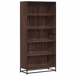 VidaXL 3300859, Brown, Oak, 5 shelves, Metal, Wood, 25 kg, 80 kg