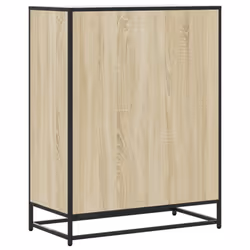 vidaXL Shoe Cabinet Shoe Storage Rack Shoe Cupboard Engineered Wood and Metal - sonoma oak - Additional view 5