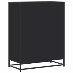 vidaXL Shoe Cabinet Shoe Storage Rack Sonoma Oak Engineered Wood and Metal - black - Additional view 5