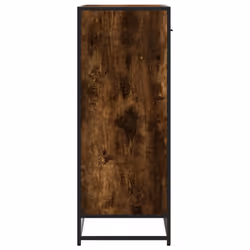 vidaXL Shoe Cabinet Shoe Storage Rack Sonoma Oak Engineered Wood and Metal - smoked oak - Additional view 4