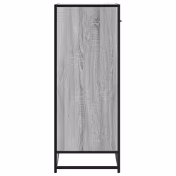 vidaXL Shoe Cabinet Shoe Storage Rack Sonoma Oak Engineered Wood and Metal - grey sonoma - Additional view 4