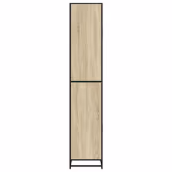 vidaXL Bathroom Cabinet Storage Cupboard Vanity Unit Engineered Wood and Metal - sonoma oak - Additional view 5