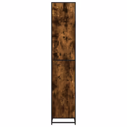 vidaXL Bathroom Cabinet Storage Cupboard Vanity Unit Engineered Wood and Metal - smoked oak - Additional view 5