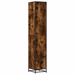 vidaXL Bathroom Cabinet Storage Cupboard Vanity Unit Engineered Wood and Metal - smoked oak - Additional view 6
